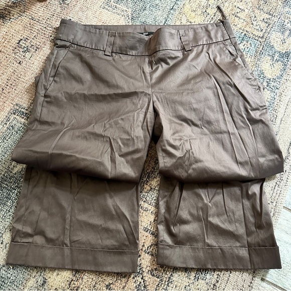 BOSS Hugo Boss Brown Wide Leg Dress Pants sz 12 - Picture 2 of 5